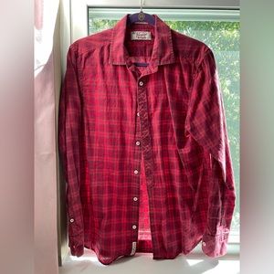 Original Penguin Mens Medium Red Botton Down
